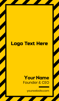 Black & Yellow Budget Text Business Card Design