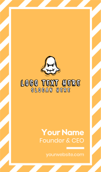 Ghost Mascot Gamer Business Card Design