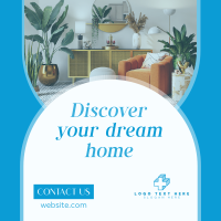 Dream Home Real Estate Instagram Post Design