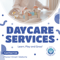 Learn and Grow in Daycare Instagram Post Design