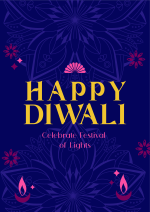 Happy Diwali Greeting Flyer Image Preview