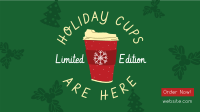 Christmas Cups Facebook Event Cover Design