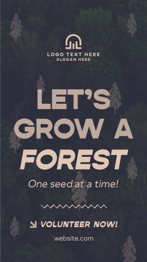 Forest Grow Tree Planting Facebook story Image Preview