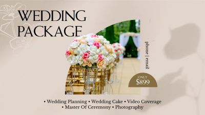 Wedding Flower Bouquet Facebook event cover Image Preview