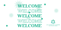 Welcome Shapes Twitter post Image Preview