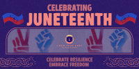 Rustic Juneteenth Greeting Twitter post Image Preview