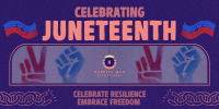 Rustic Juneteenth Greeting Twitter Post Image Preview