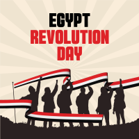 Celebrate Egypt Revolution Day Instagram post Image Preview