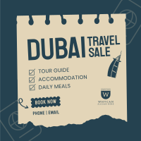 Dubai Travel Destination Instagram post Image Preview