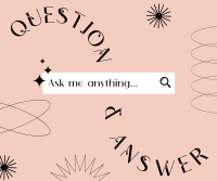 Minimalist Q&A Facebook Post Design