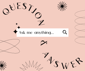 Minimalist Q&A Facebook post Image Preview