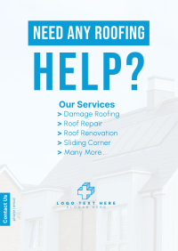 Roofing Help? Flyer Image Preview