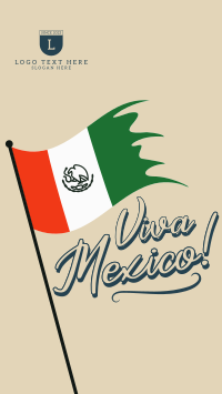 Raise Mexican Flag YouTube Short Design