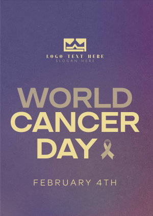 Minimalist World Cancer Day Flyer Image Preview