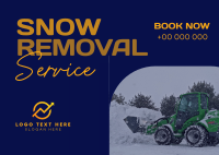 Snow Remover Service Postcard Image Preview
