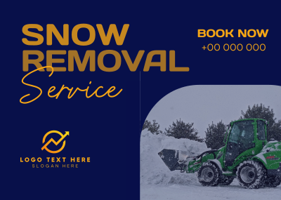 Snow Remover Service Postcard Image Preview