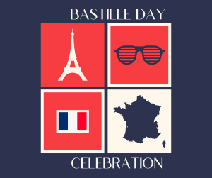 Tiled Bastille Day Facebook post Image Preview