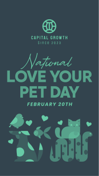 National Love Your Pet Day TikTok Video Design