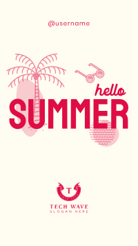 Hello Summer TikTok Video Image Preview