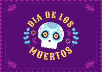 Day of The Dead Postcard Design