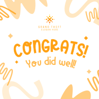 To Your Well-deserved Success Instagram Post Design