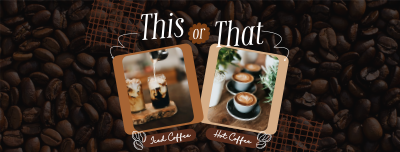 This or That Coffee Facebook cover Image Preview