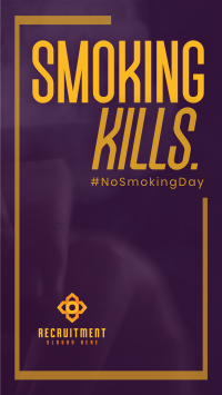 Minimalist Smoking Day Facebook story Image Preview