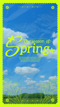 Spring Season Facebook story Image Preview