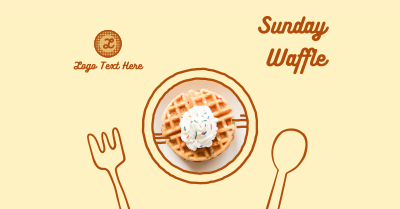 Yummy Waffle Plate Facebook ad Image Preview