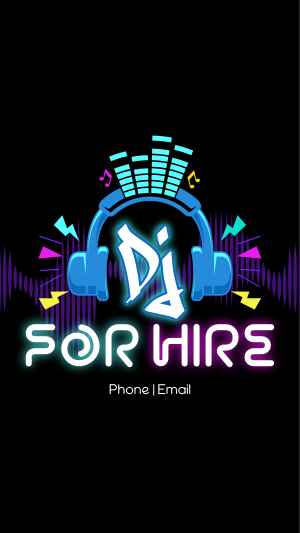 DJ for Hire Instagram story Image Preview