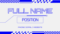Simple Minimal Techno Business Card Preview