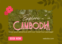 Cambodia Travel Tour Postcard Image Preview