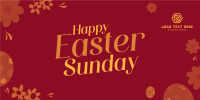 Flowery Easter Twitter post Image Preview
