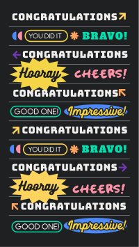 Many Congratulations Instagram Story Design