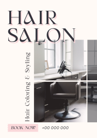 Hair Styling Salon Poster Design