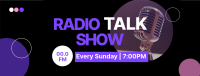 Radio Talk Show Facebook cover Image Preview