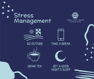 Stress Reliever Tips Facebook post Image Preview