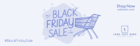 Black Friday Scribble Twitter header (cover) Image Preview