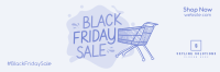 Black Friday Scribble Twitter Header Image Preview