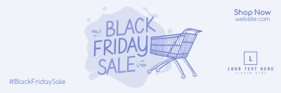 Black Friday Scribble Twitter Header Image Preview
