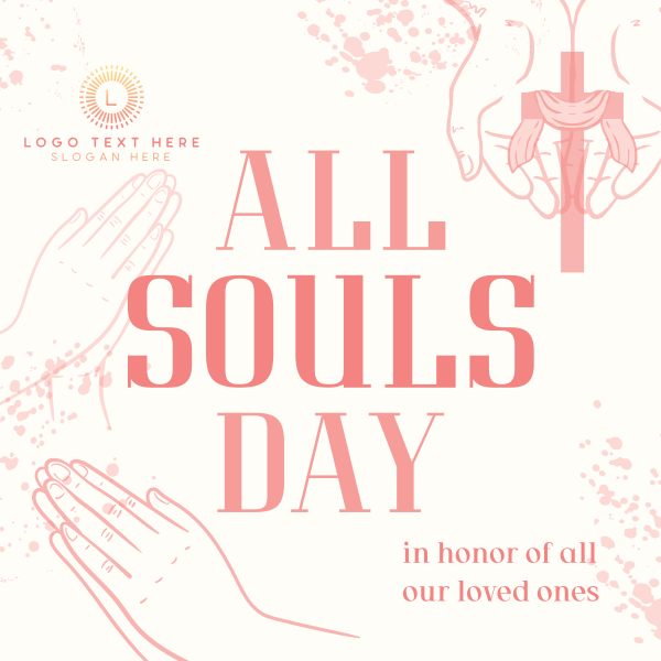 Prayer for Souls' Day Instagram Post Design Image Preview