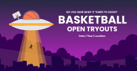 Basketball UFO Facebook ad Image Preview