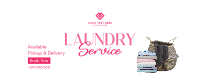 Laundry Delivery Services Facebook Cover Design