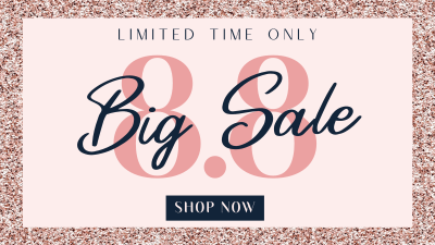 Glittering Sale Facebook event cover Image Preview