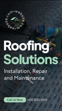 Roofing Solutions Instagram Reel Design