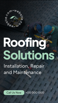 Roofing Solutions Instagram Reel Image Preview