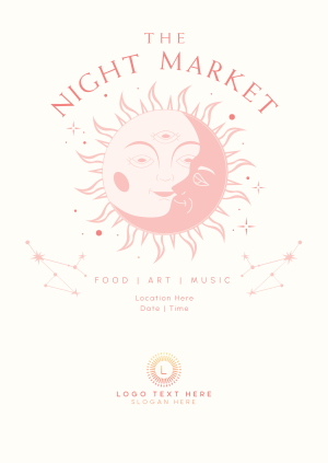 Sun & Moon Market Poster Image Preview