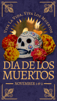 Elegant Dia De Muertos YouTube Short Design