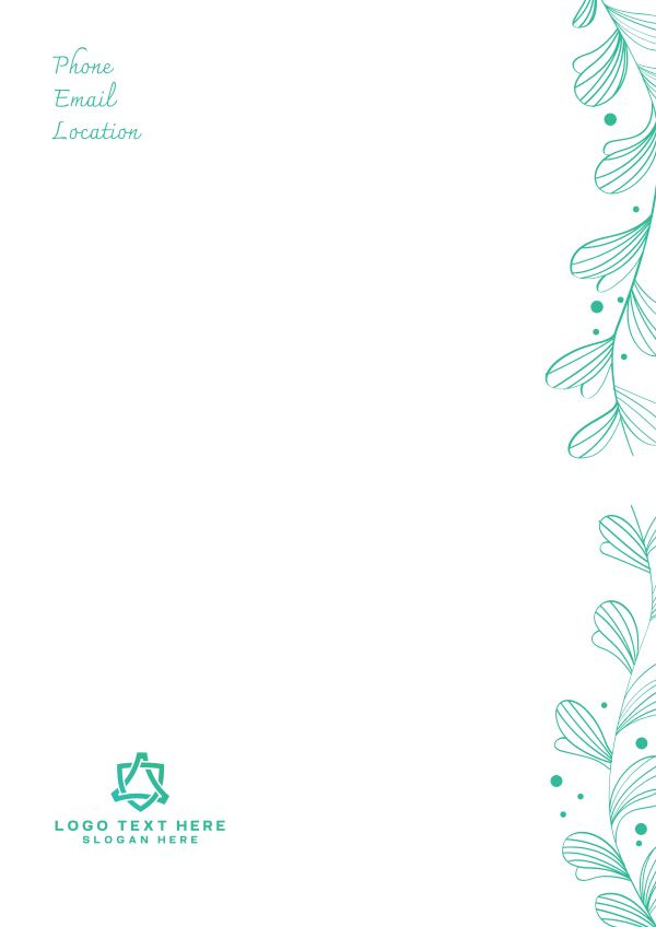 Side Bloom Letterhead Design Image Preview