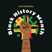 Black History Power Instagram Post Design